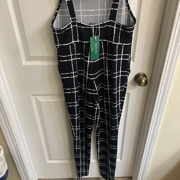 Shein 3-Piece Black & White Checkered Pantsuit – Women’s Modern Power Look - Picture 3 of 13